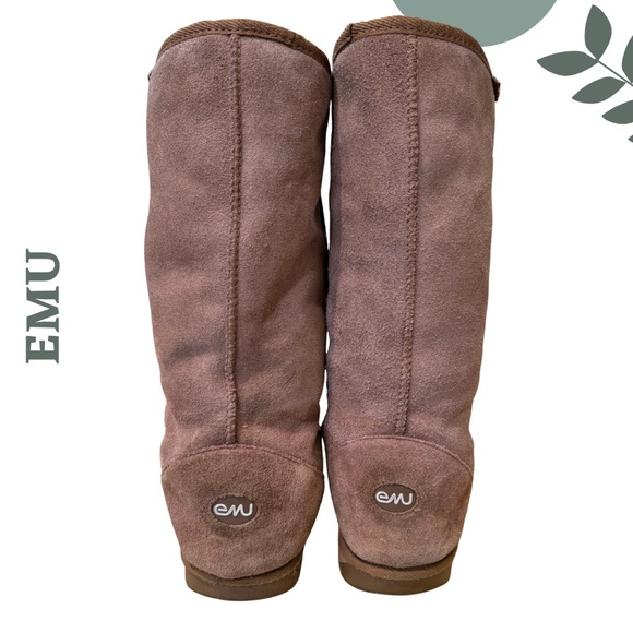 EMU Australia Tall Sheepskin Boots Brown Size 9 EU 40/41 - Picture 5 of 9